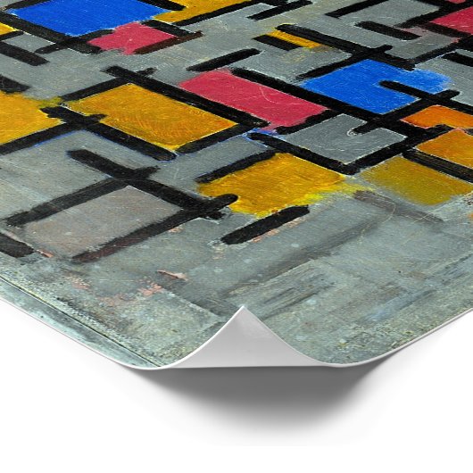 Piet Mondrian Compositie Poster (Hoek)