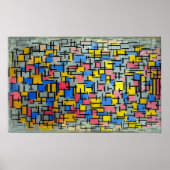 Piet Mondrian Compositie Poster (Voorkant)