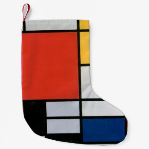 Piet Mondrian Compositie Rood Geel Blauw Print Kleine Kerstsok