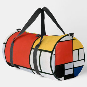 Piet Mondrian Compositie Rood Geel Blauw Print Plunjezak