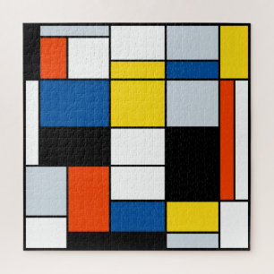 Piet Mondrian Composition A - Abstracte moderne ku Legpuzzel