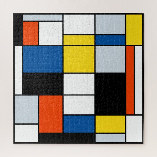 Piet Mondrian Composition A - Abstracte moderne ku Legpuzzel (Verticaal)
