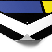 Piet Mondrian Composition A - Abstracte moderne ku Poster (Hoek)