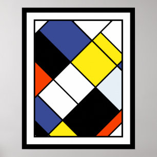 Piet Mondrian Composition A - Abstracte moderne ku Poster
