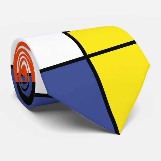 Piet Mondrian Composition A - Abstracte moderne ku Stropdas (Opgerold)