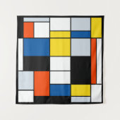 Piet Mondrian Composition A - Abstracte moderne ku Wandkleed (Voorkant)