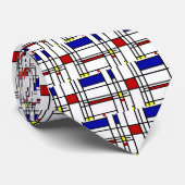 Piet Mondrian,"Composition No.10" Stropdas (Opgerold)
