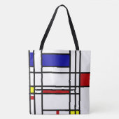 Piet Mondrian , “ Composition No.10 ” Tote Bag (Voorkant)