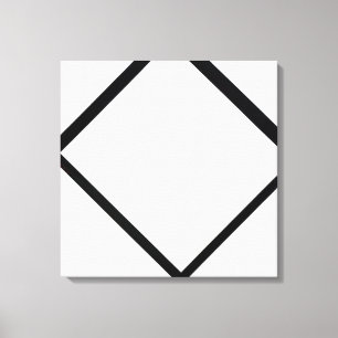 Piet Mondrian Composition No. 1 Lozenge with Vier Canvas Afdruk