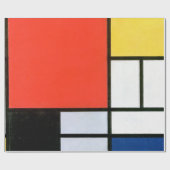Piet Mondrian Composition Red Yellow Blue Black Cadeaupapier (Vlak)