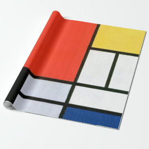 Piet Mondrian Composition Red Yellow Blue Black Cadeaupapier