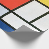 Piet Mondrian Composition Red Yellow Blue Black Cadeaupapier (Hoek)
