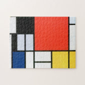 Piet Mondrian Composition Red Yellow Blue Black Legpuzzel (Horizontaal)