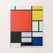 Piet Mondrian Composition Red Yellow Blue Black Legpuzzel (Verticaal)