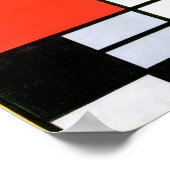 Piet Mondrian Composition Red Yellow Blue Black Poster (Hoek)