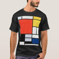 Piet Mondrian Composition Red Yellow Blue Black