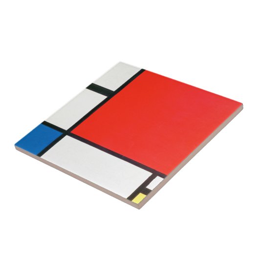 Piet Mondrian Composition With Red Tegeltje (Zijkant)