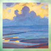 Piet Mondrian door het Zee beroemde schilderijen Raamsticker (Vel 3)