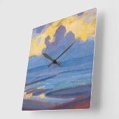 Piet Mondrian door het Zee beroemde schilderijen Vierkante Klok (Hoek)