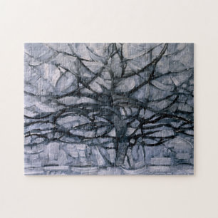 Piet Mondrian Gray Tree Legpuzzel
