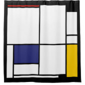 Piet Mondrian, Groot Tableau 1 Douchegordijn (Voorkant)