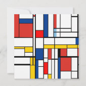 Piet Mondrian Kaart (Achterkant)
