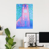 Piet Mondrian Kerk Toren bij Domburg Abstracte Kun Poster (Thuiskantoor)