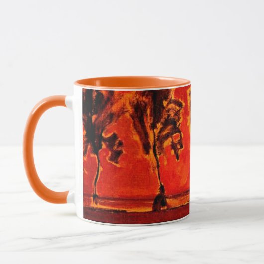 Piet Mondrian kunst, Bomen bij de Geine bij maanop Mok (Links)