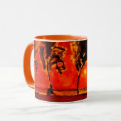 Piet Mondrian kunst, Bomen bij de Geine bij maanop Mok (Voorkant links)