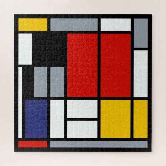 Piet Mondrian, Large Composition with Red Plane Legpuzzel (Horizontaal)
