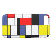 Piet Mondrian Minimalist Case-Mate iPhone Case (Achterkant (Horizontaal))