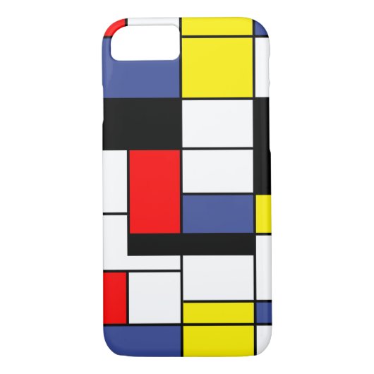 Piet Mondrian Minimalist Case-Mate iPhone Case (Achterkant)
