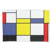 Piet Mondrian Minimalist Kussensloop (Voorkant-Links)