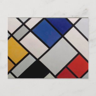 Piet Mondrian Modern Art Briefkaart