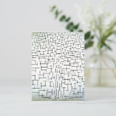 Piet Mondrian Modern Art Briefkaart (Staand voorkant)