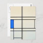 Piet Mondrian Modern Art Briefkaart (Voorkant / Achterkant)