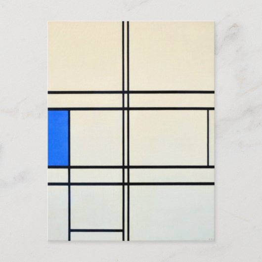 Piet Mondrian Modern Art Briefkaart (Voorkant)