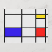 Piet Mondrian Modern Art Briefkaart (Voorkant)