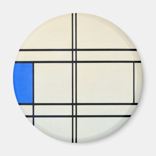 Piet Mondrian Modern Art Magneet (Voorkant)