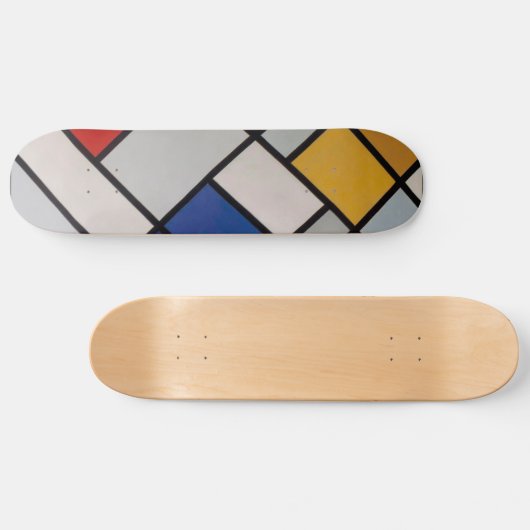 Piet Mondrian Modern Art Persoonlijk Skateboard (Horizontaal)