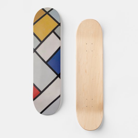 Piet Mondrian Modern Art Persoonlijk Skateboard (Voorkant)