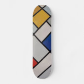Piet Mondrian Modern Art Persoonlijk Skateboard (Voorkant)