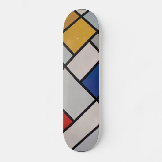 Piet Mondrian Modern Art Persoonlijk Skateboard (Voorkant)
