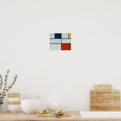Piet Mondrian Modern Art Poster (Keuken)