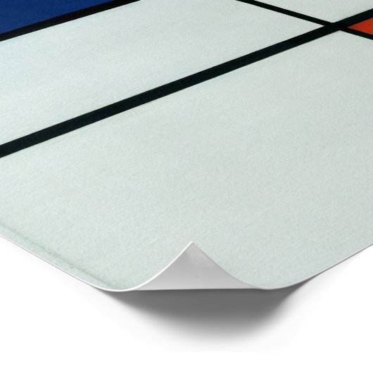 Piet Mondrian Modern Art Poster (Hoek)