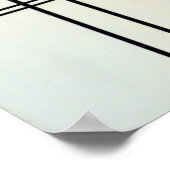 Piet Mondrian Modern Art Poster (Hoek)