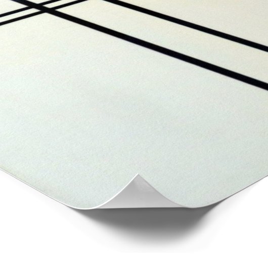 Piet Mondrian Modern Art Poster (Hoek)