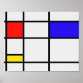 Piet Mondrian Modern Art Poster (Voorkant)