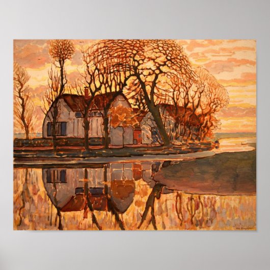 Piet Mondrian Modern Art Poster (Voorkant)