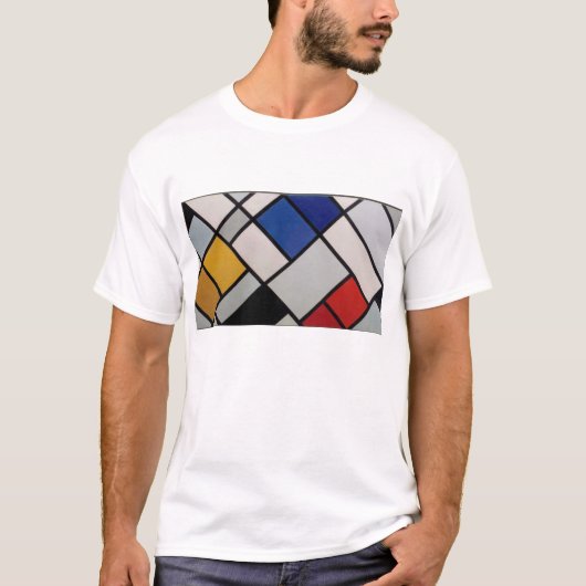 Piet Mondrian Modern Art T-shirt (Voorkant)